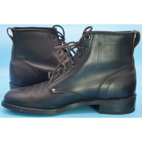 Vintage AVIREX US Army Air Force Type B-3 lace up black Ankle boots 1970s main image 9